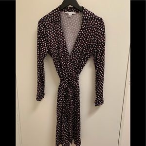 DVF - New Jeanne Two Silk Wrap Dress Size 10